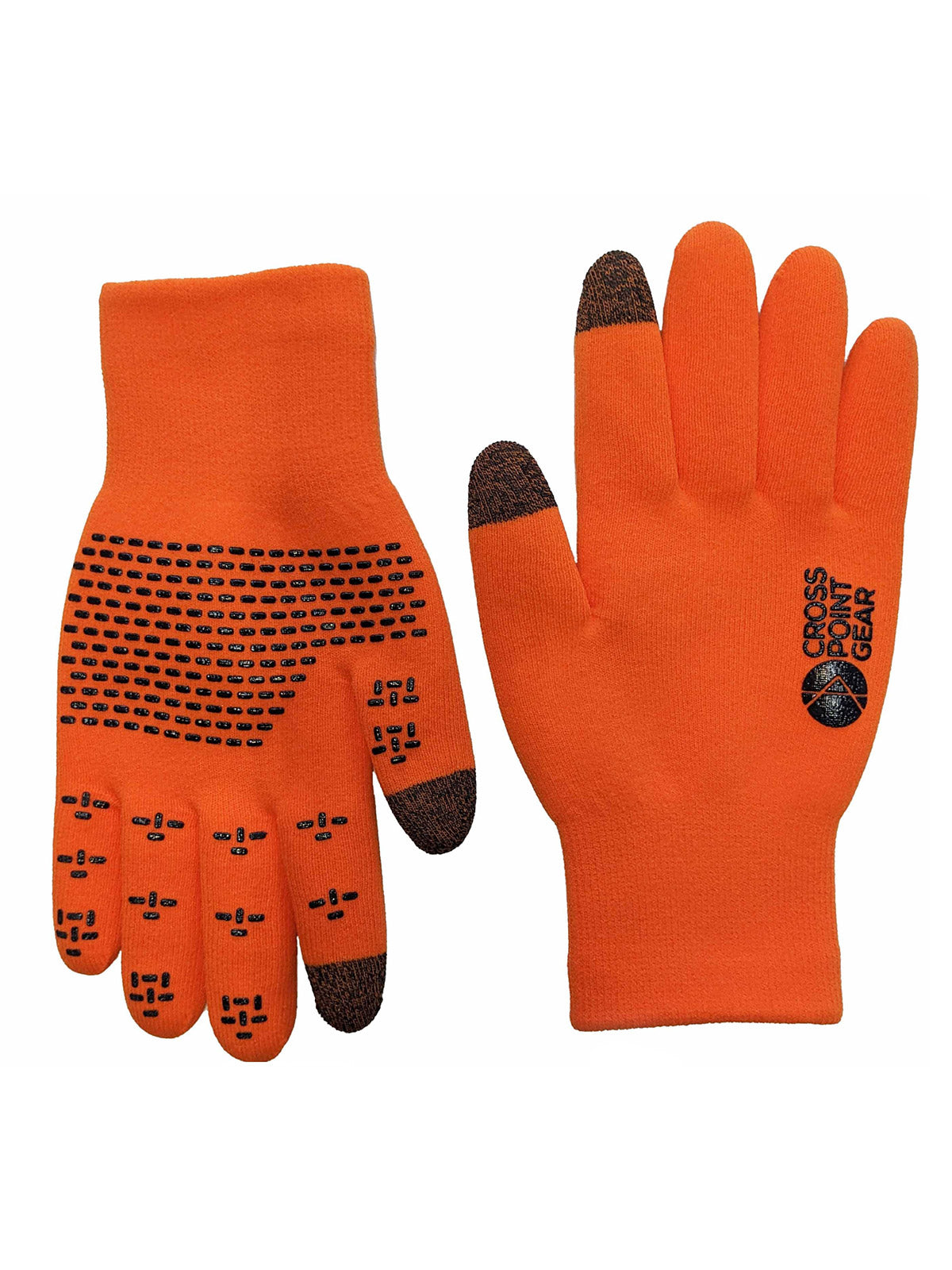 Showers Pass Crosspoint Waterproof Cycling Gloves in color || Safety Orange