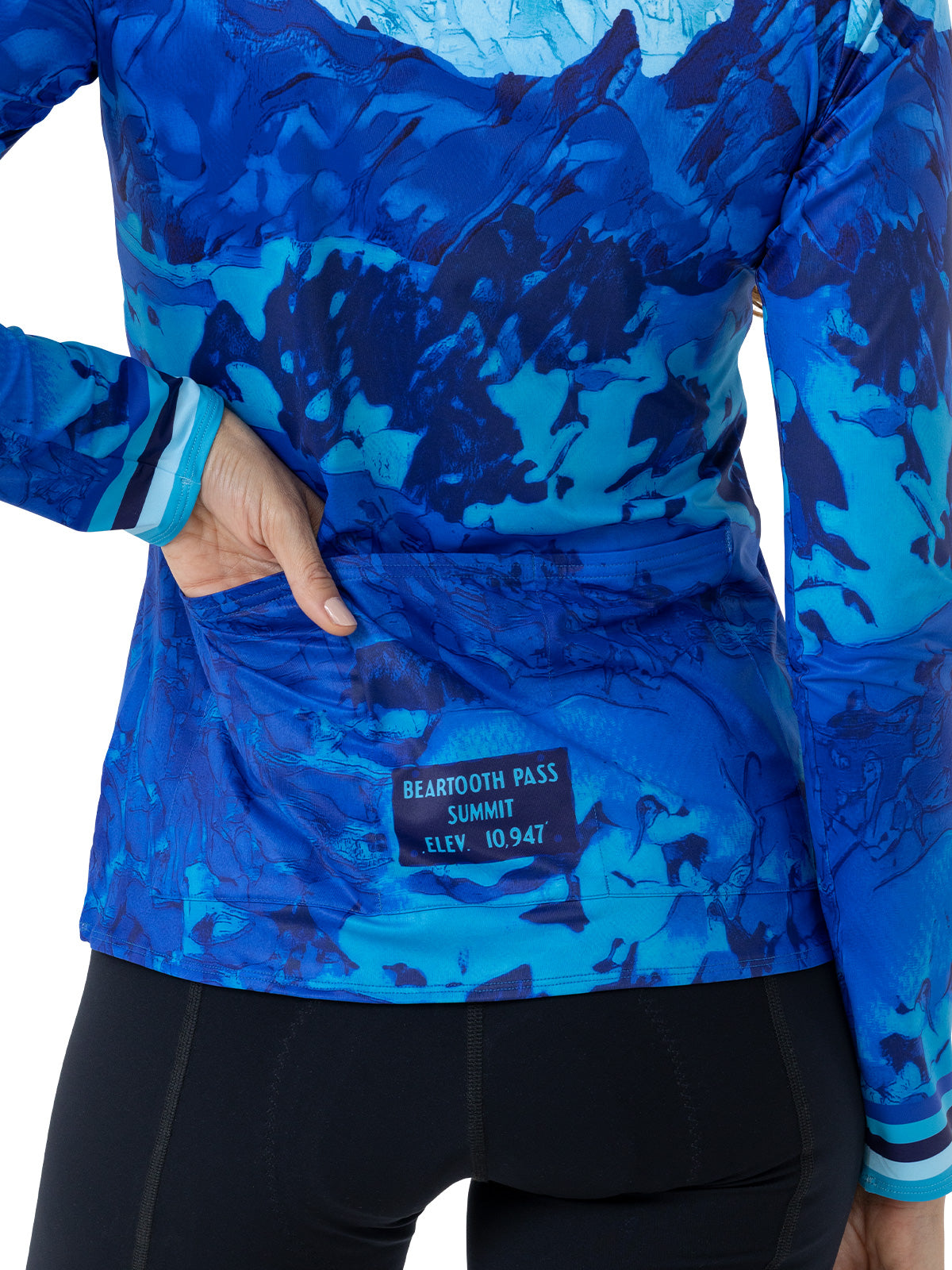 Terry Soleil Long Sleeve Bike Top in color || Beartooth Highway Blue