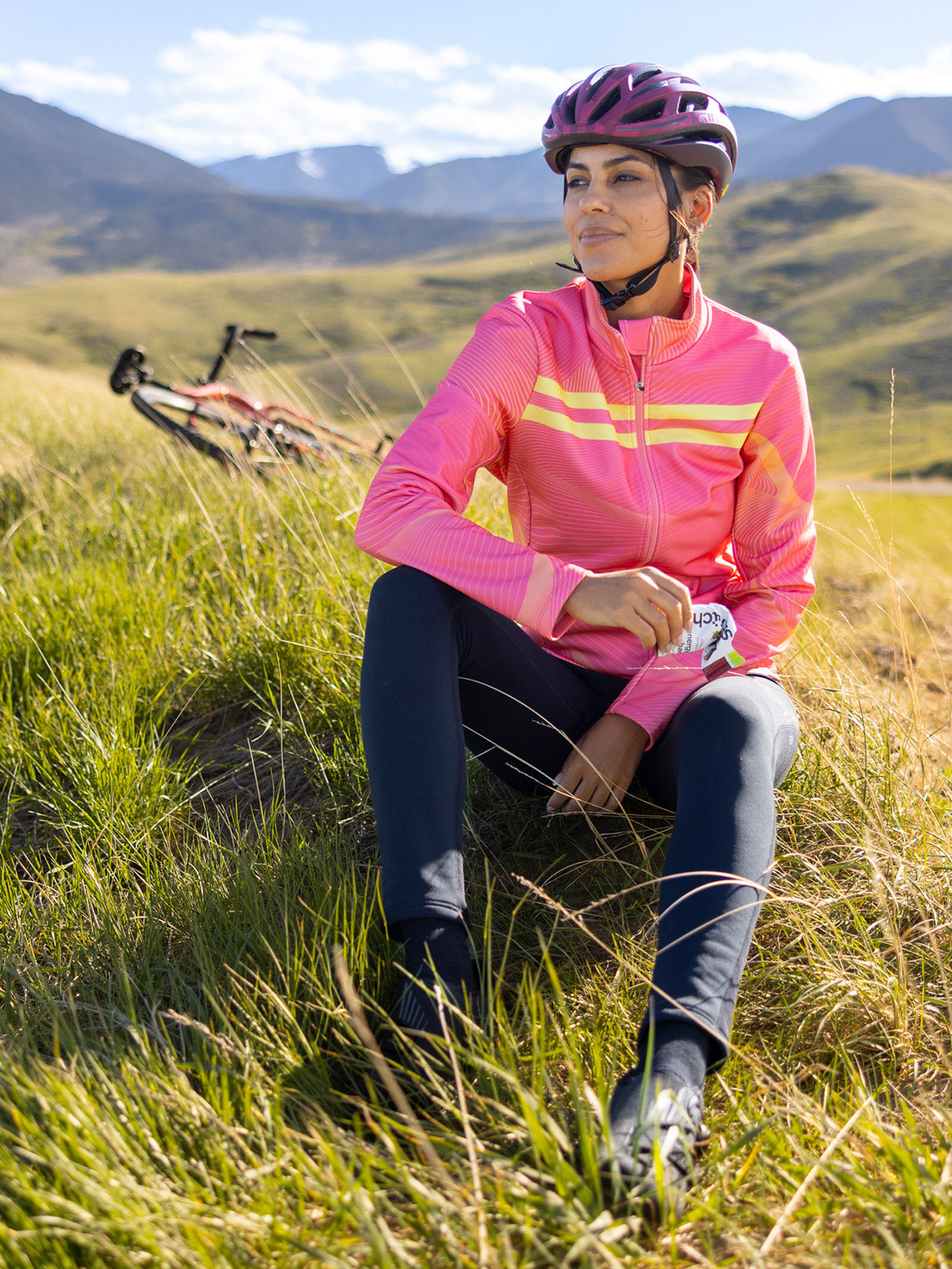 Terry Velocity Thermal Bike Jacket in Luminoso Colorway