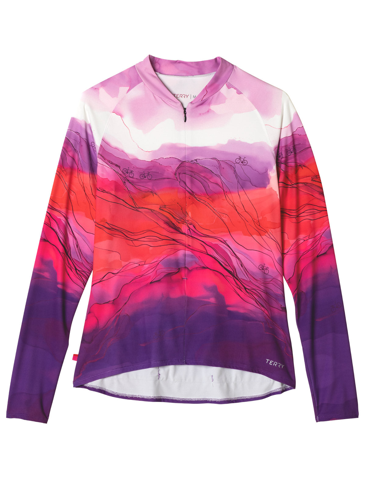 Terry Soleil Long Sleeve Bike Jersey in color || Lavandarelle