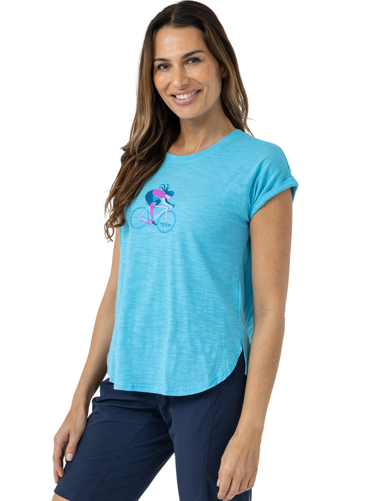 Terry Grace Bike Tee in color || Pacific