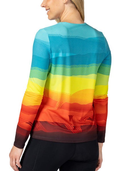 Terry Soleil Free Flow Long Sleeve Multi Sport Top in color || Sedona