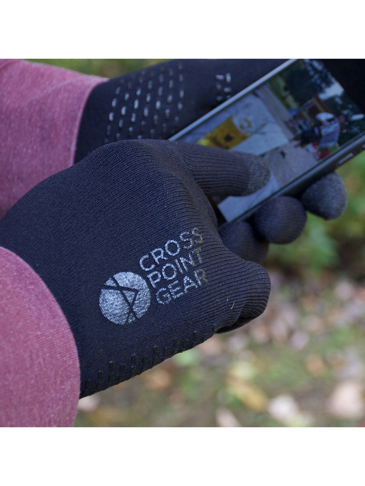 Cross Point Waterproof Knit Gloves: Sport