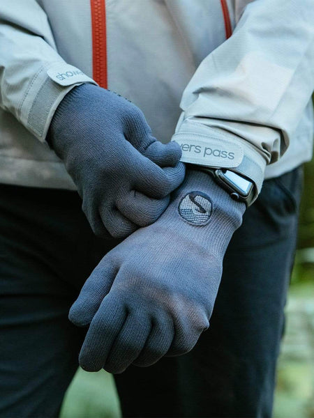 Showers Pass Pro Wool Waterproof Cycling Gloves in color || Gray