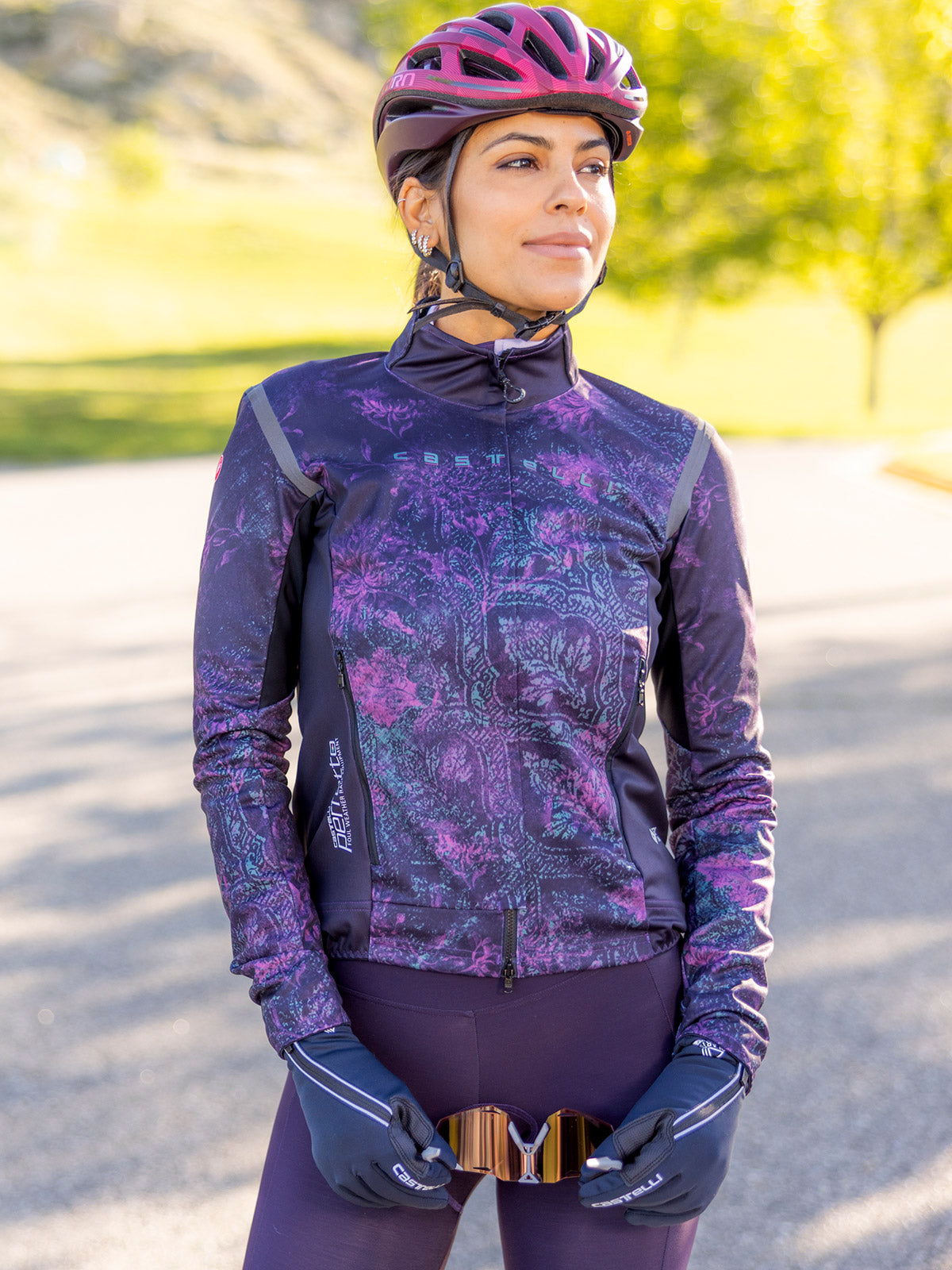 Castelli Perfetto Ltd RoS 2 Bike Jacket in color || Multi Color Violet