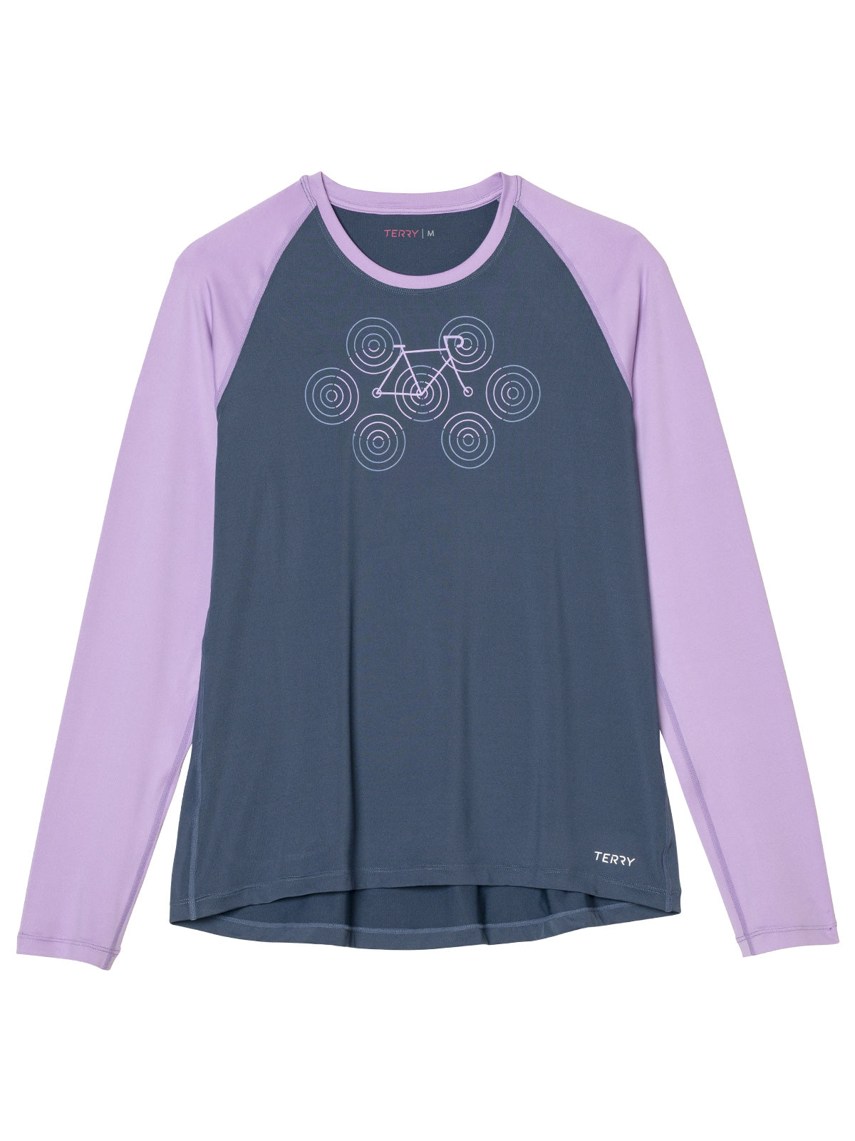 Terry Tech Tee Flow Long Sleeve in color || Vintage Indigo Optibike