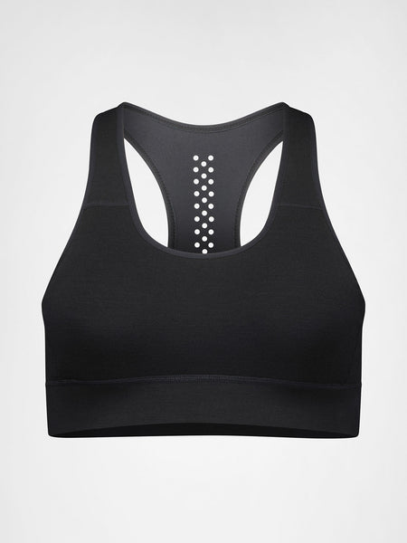 Mons Royale Stratos Merino Bra in color || Black