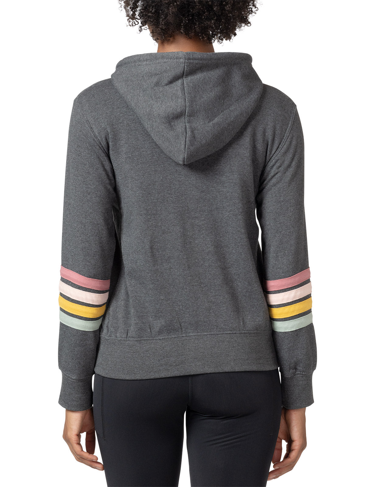 Terry Racer Hooded Sweatshirt in color || Charcoal