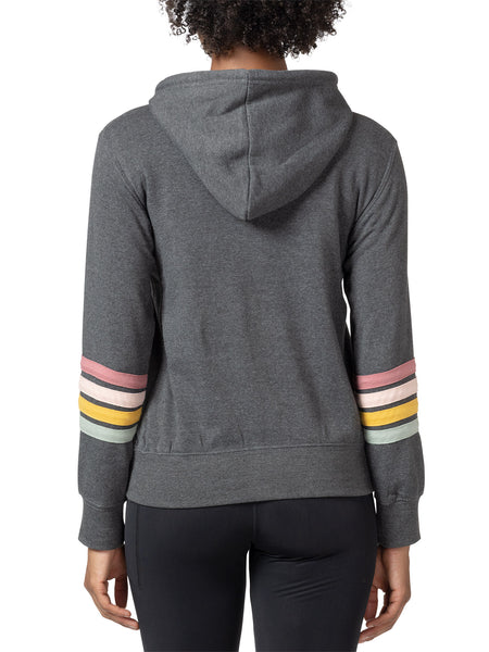 Terry Racer Hooded Sweatshirt in color || Charcoal