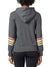 Terry Racer Hooded Sweatshirt in color || Charcoal