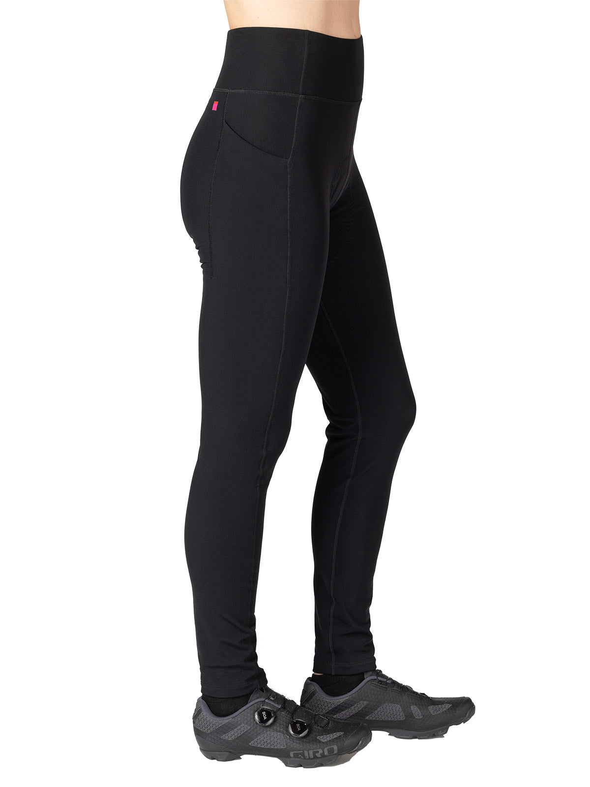 Terry Thermal Hi-Rise Bike Tight in color || Black