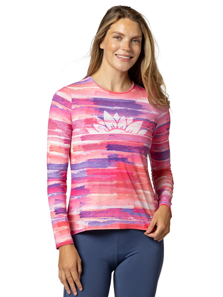 Terry Soleil Flow Long Sleeve Bike Top in color || Lotus Flow