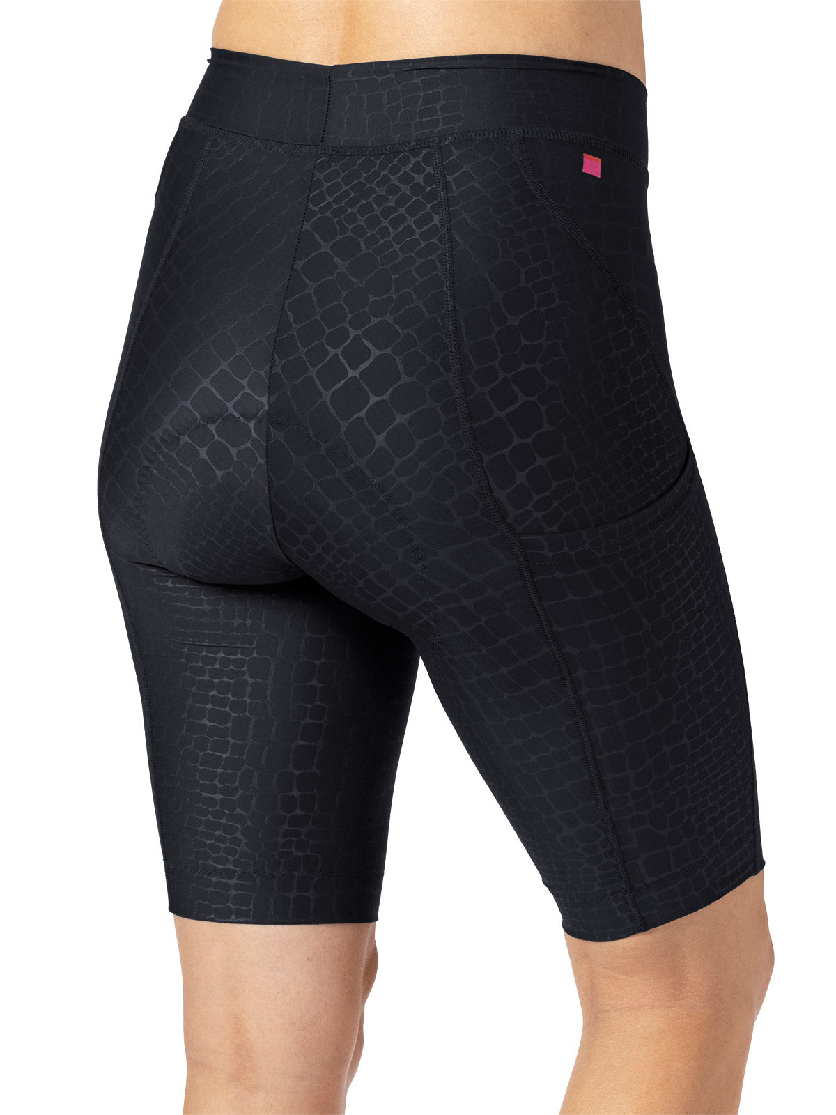 Terry Bike Bermuda LTD Short in Black | Crocodile Colorway