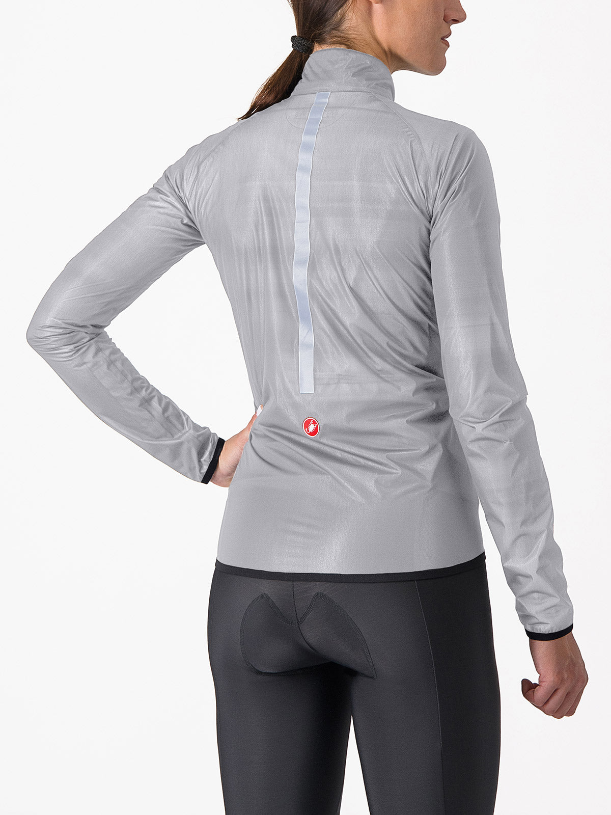 Castelli Squall Shell Bike Jacket in color || silver gray