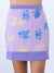 Benares La Vie Skirt in Purple Stripe Colorway