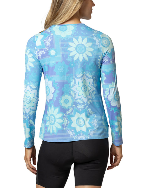 Terry Soleil Free Flow Long Sleeve Multi Sport Top in color || Boho Block