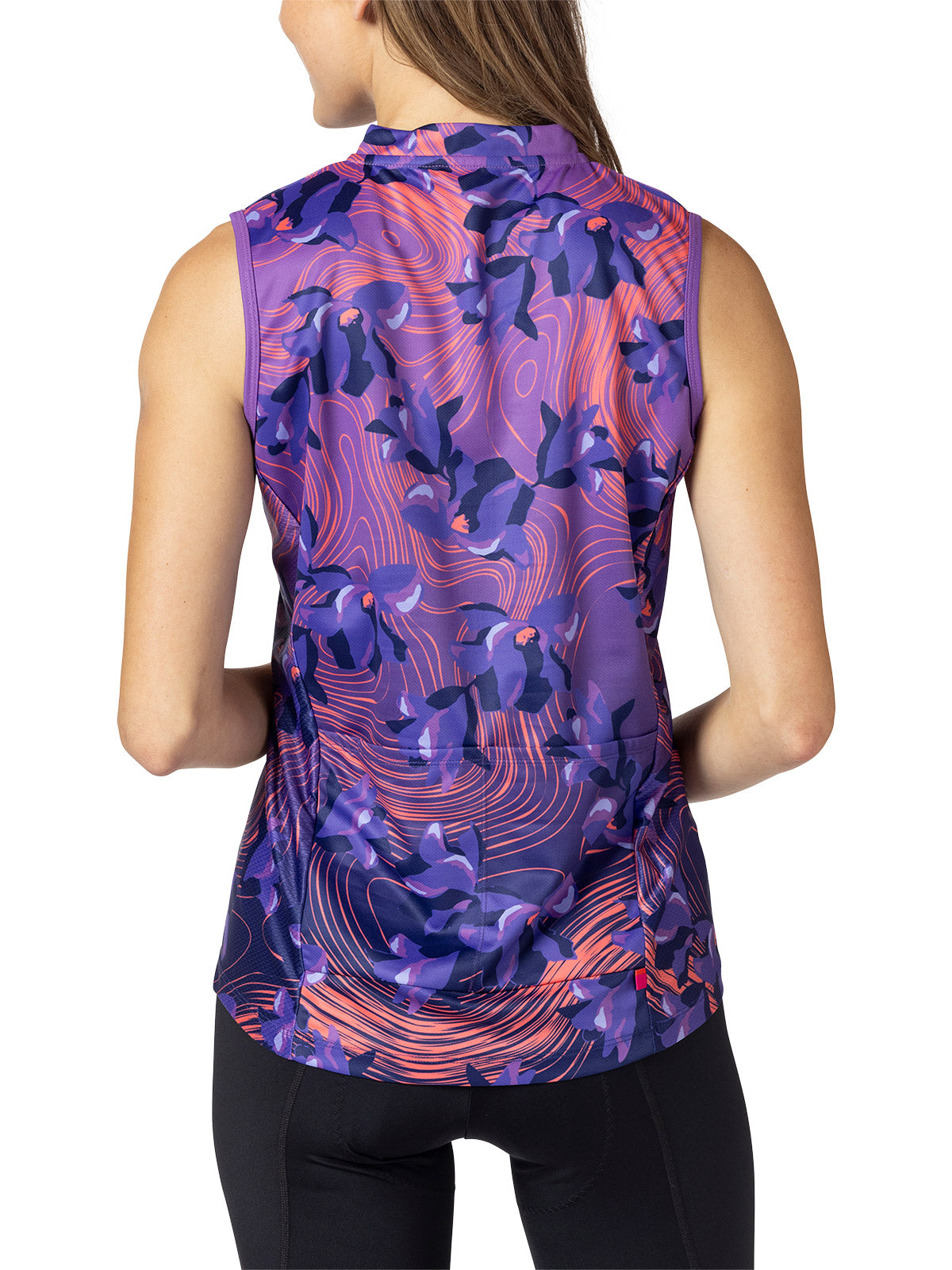 Terry Breakaway Mesh Sleeveless Bike Jersey in Contour Colorway