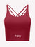 Tiem Athletic Strappy TM Sports Bra in Merlot Colorway