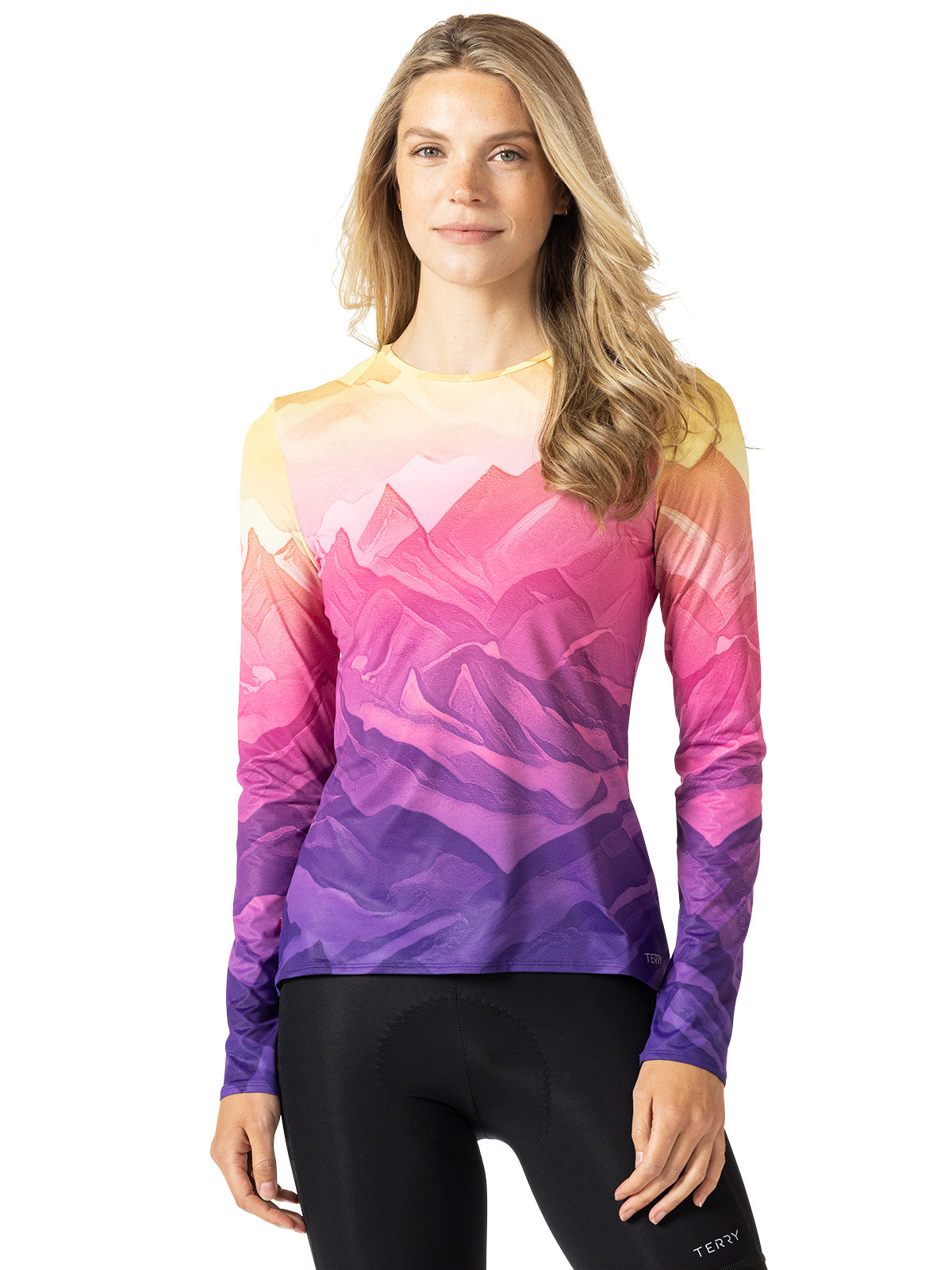 Terry Soleil Long Sleeve Bike Top in color || Passo Rosa