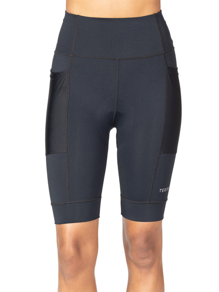 Terry Hi Rise Holster Bike Short in color || Black