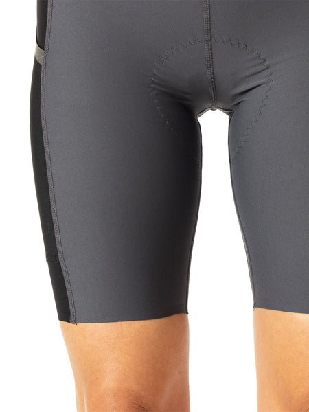 Terry Long Haul Bike Short in color || Black | Charcoal