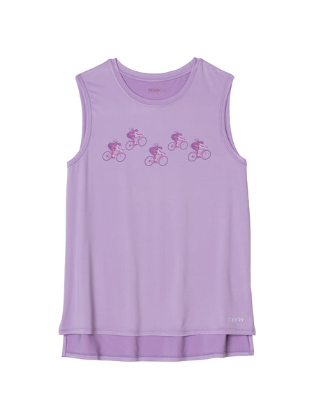 Terry Tech Tee Tank in color || Lavendula T-Girl Trip