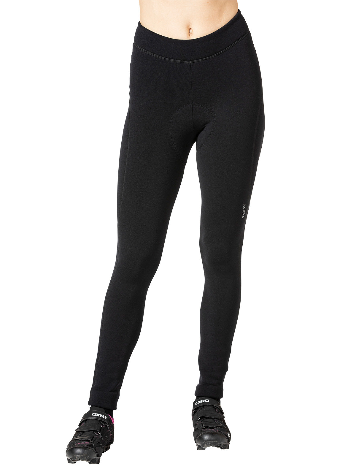 Terry Pro Thermal Bike Tight in Black Colorway