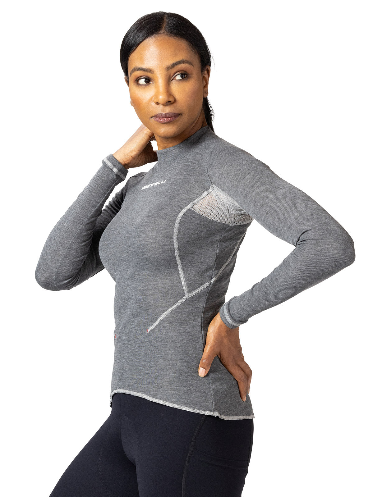 Castelli Flanders 2 Warm Baselayer in Gray Colorway