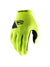 100% Ridecamp Bike Gloves in Yellow Fluo Colorway