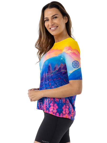 Terry Soleil Flow Short Sleeve Bike Top in color || Auvergne