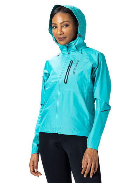 Showers Pass EcoLyte Elite Bike Jacket in color || Glacier