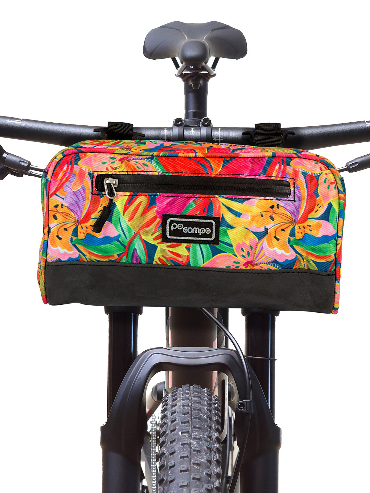 Po Campo Domino Bicycle Handlebar Bag in color || Tropical Nights
