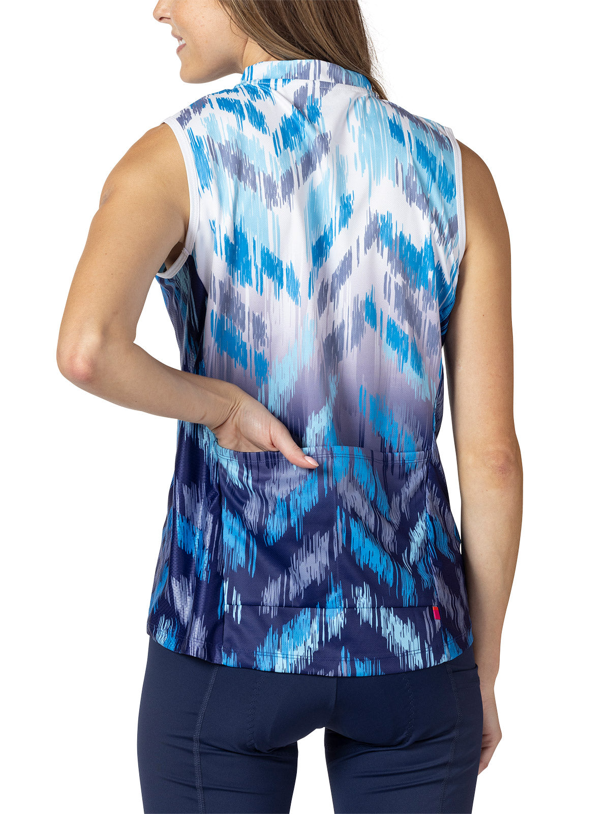 Terry Breakaway Mesh Sleeveless Bike Jersey in color || Ikat