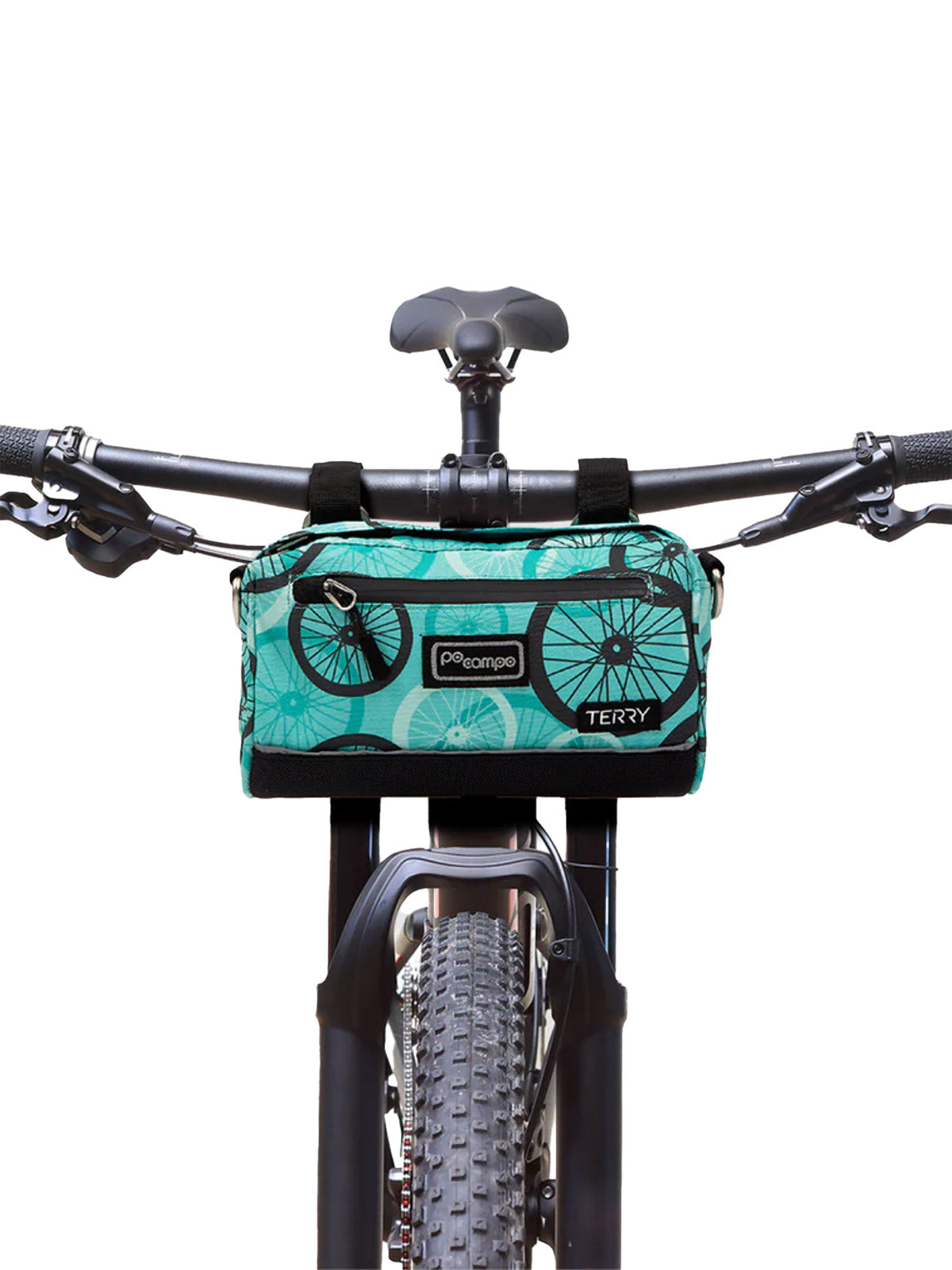 Po Campo Kinga Handlebar Bike Bag LTD in color || Teal Wheels