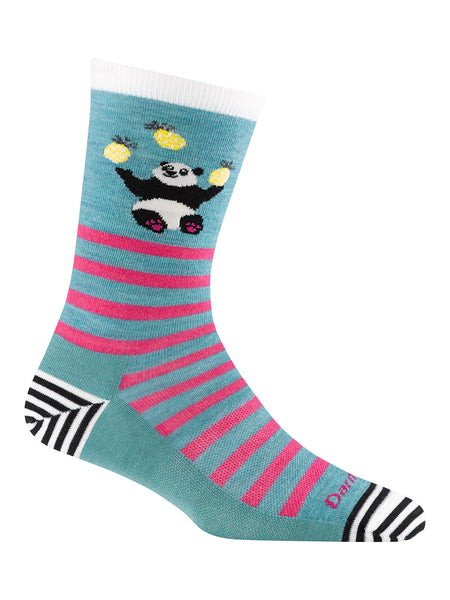 Darn Tough Animal Haus Crew Cycling Socks in color || Lagoon