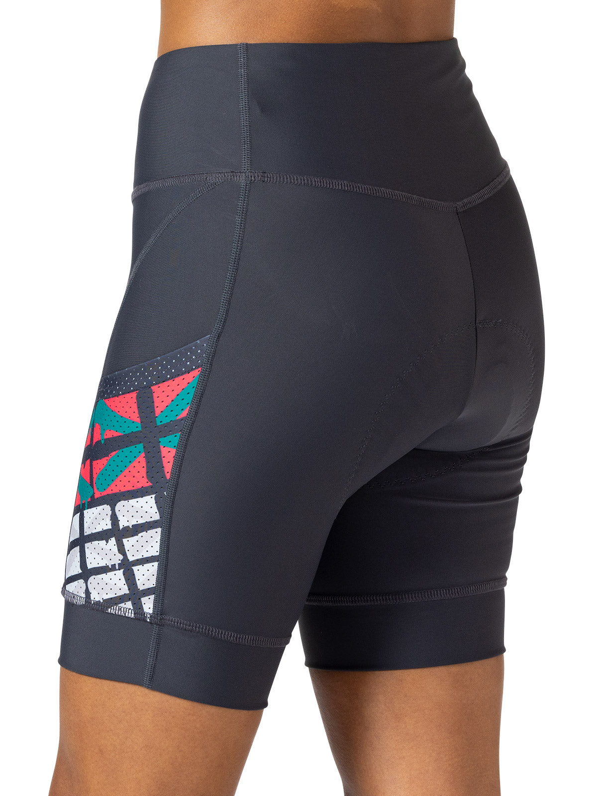 Terry Soleil Bike Short in Charcoal | Basque Colorway