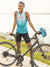 Terry Sun Goddess Bike Jersey in Blue Spokes Colorway