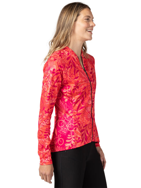 Terry Strada Bike Jersey in color || Palmetto Rose