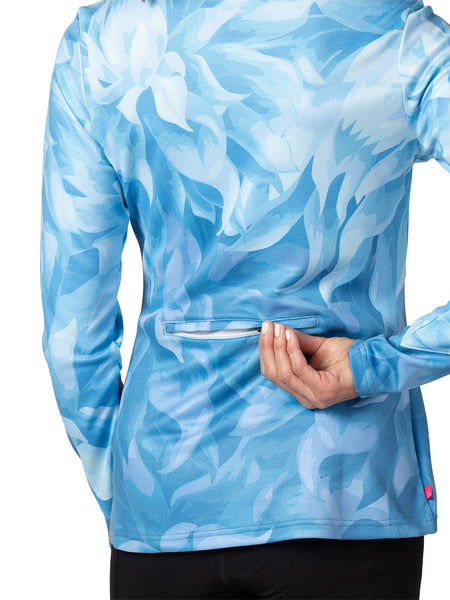 Terry Thermo Merino Bike Jersey in color || Chroma Aqua