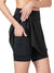 Terry Rebel Skort in Black Colorway