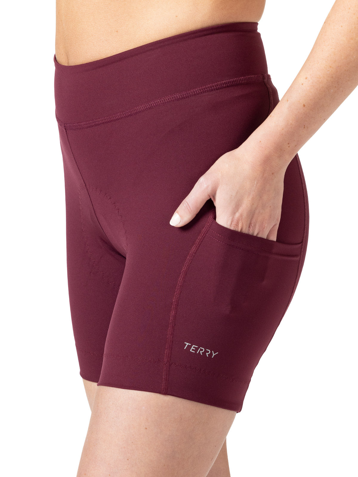 Terry Wayfarer 7 inch Bike Short in color || Garnet