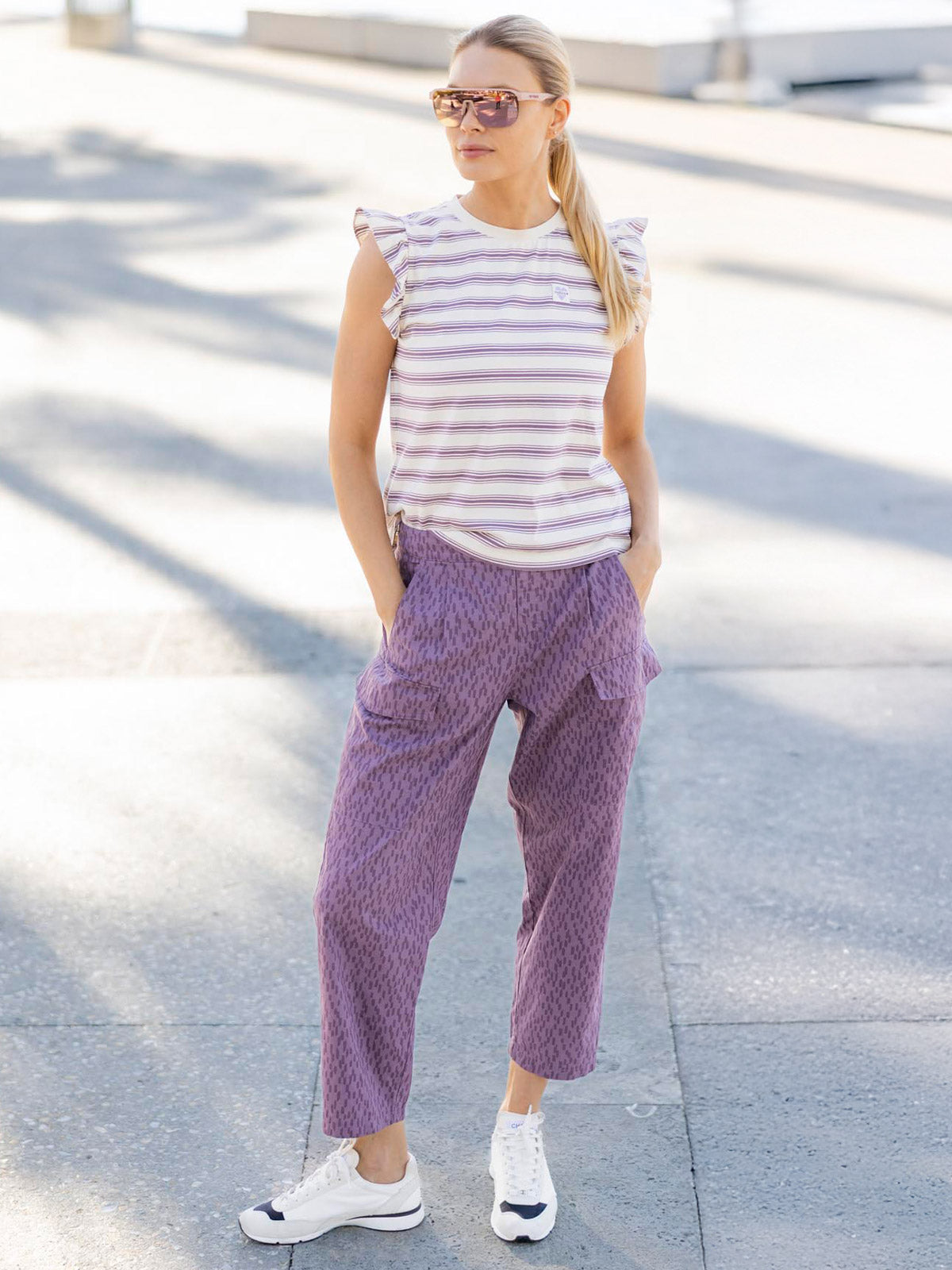 Maloja Henningsver Pant in color || Stormy Lilac Rain
