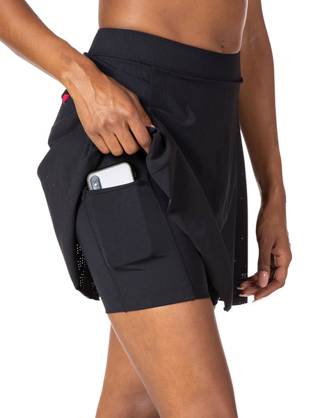 Terry Indie Bike Skort in color || Black