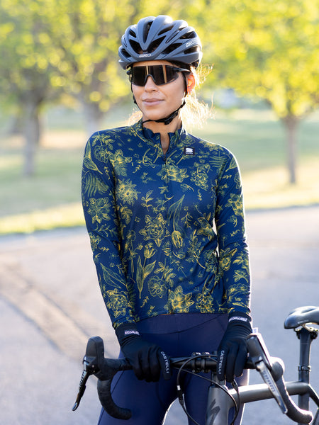 Sportful Regal LS Bike Jersey in color || Navy