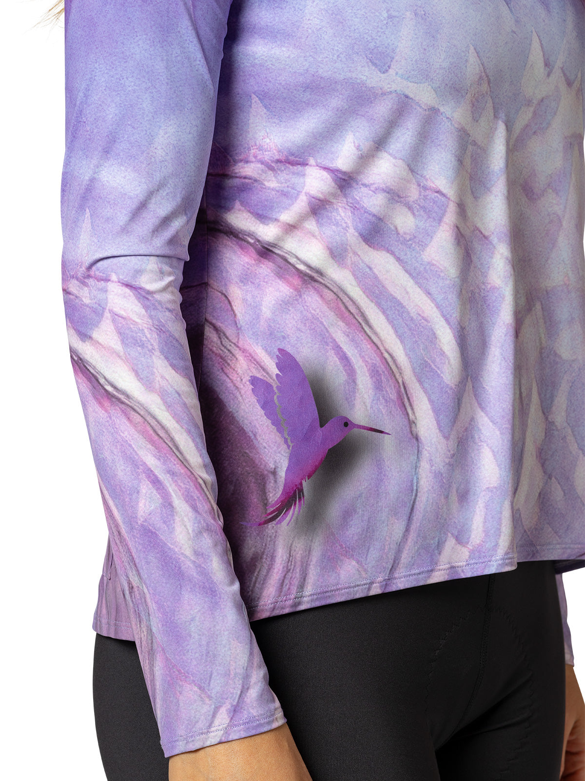 Terry Soleil Flow Long Sleeve Bike Top in color || Hummingbird Plum
