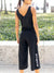 Message Factory Anna Jumpsuit in color || Noir
