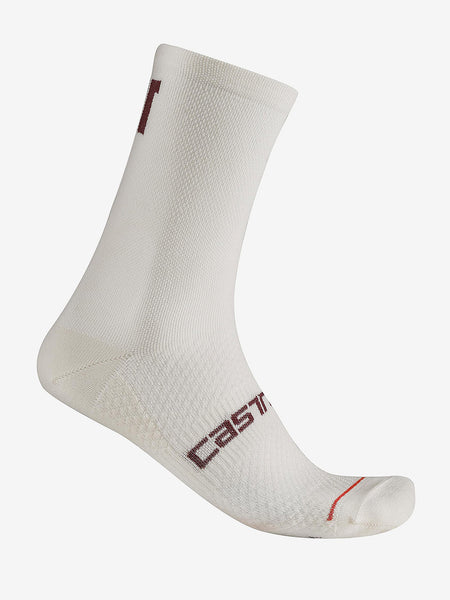 Castelli Como 15 Thermal Bike Sock in color || White