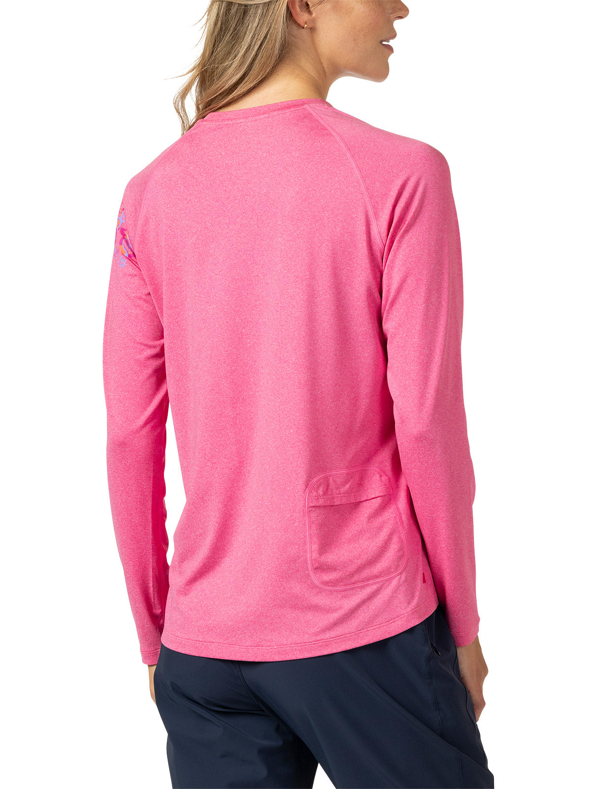 Terry Tech Tee Flow Long Sleeve in color || Pink Heather | Symphony