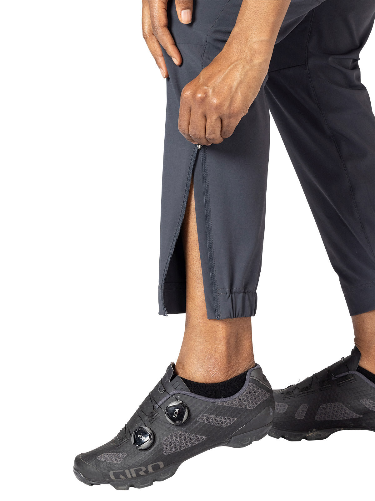 Terry Gravel Bike Pant in color || Ebony