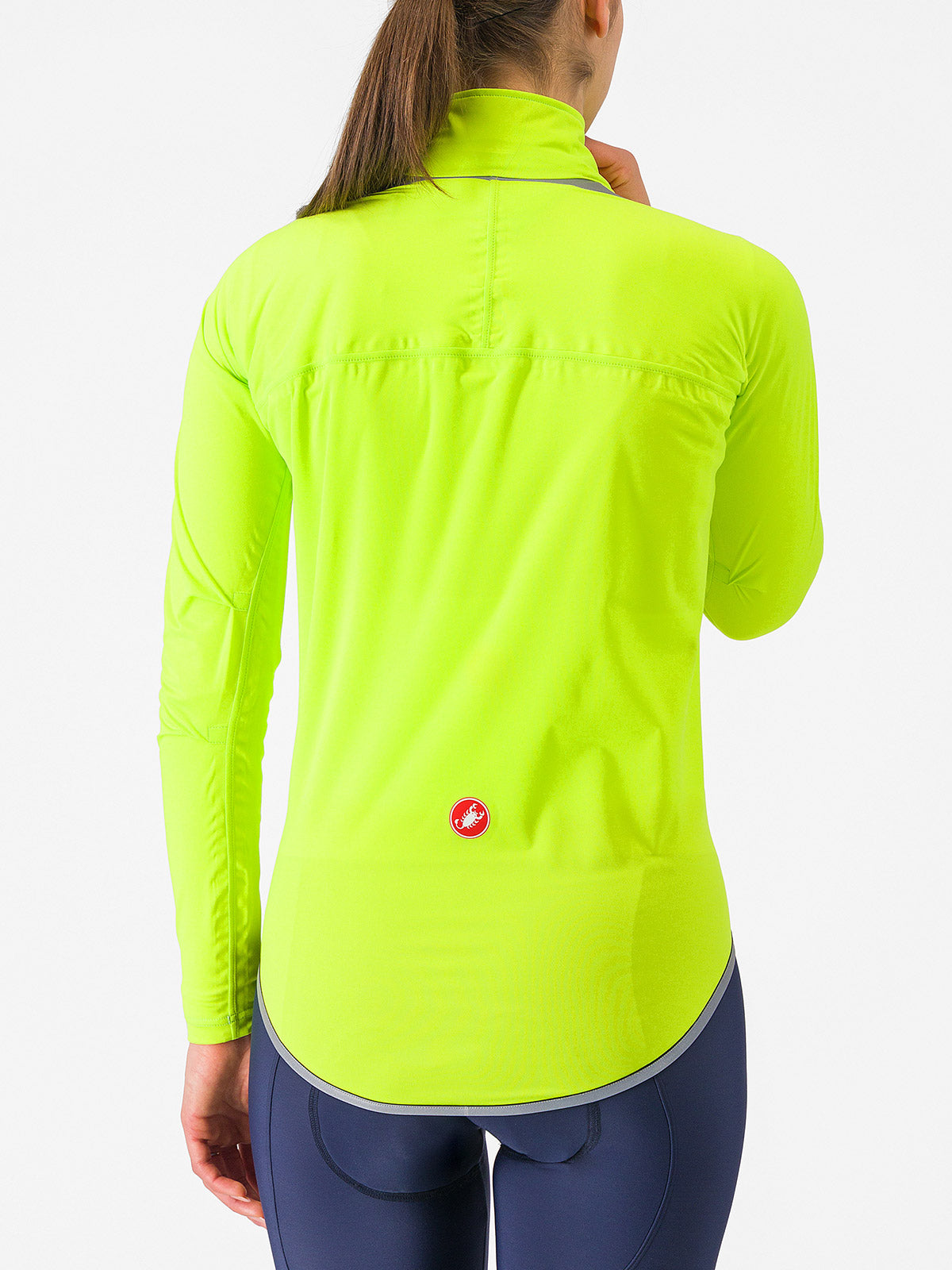 Castelli Ultra Rain Bike Cape/Jacket in color || Electric Lime